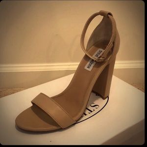 Steve Madden Carrson sandals in blush (nude) 8